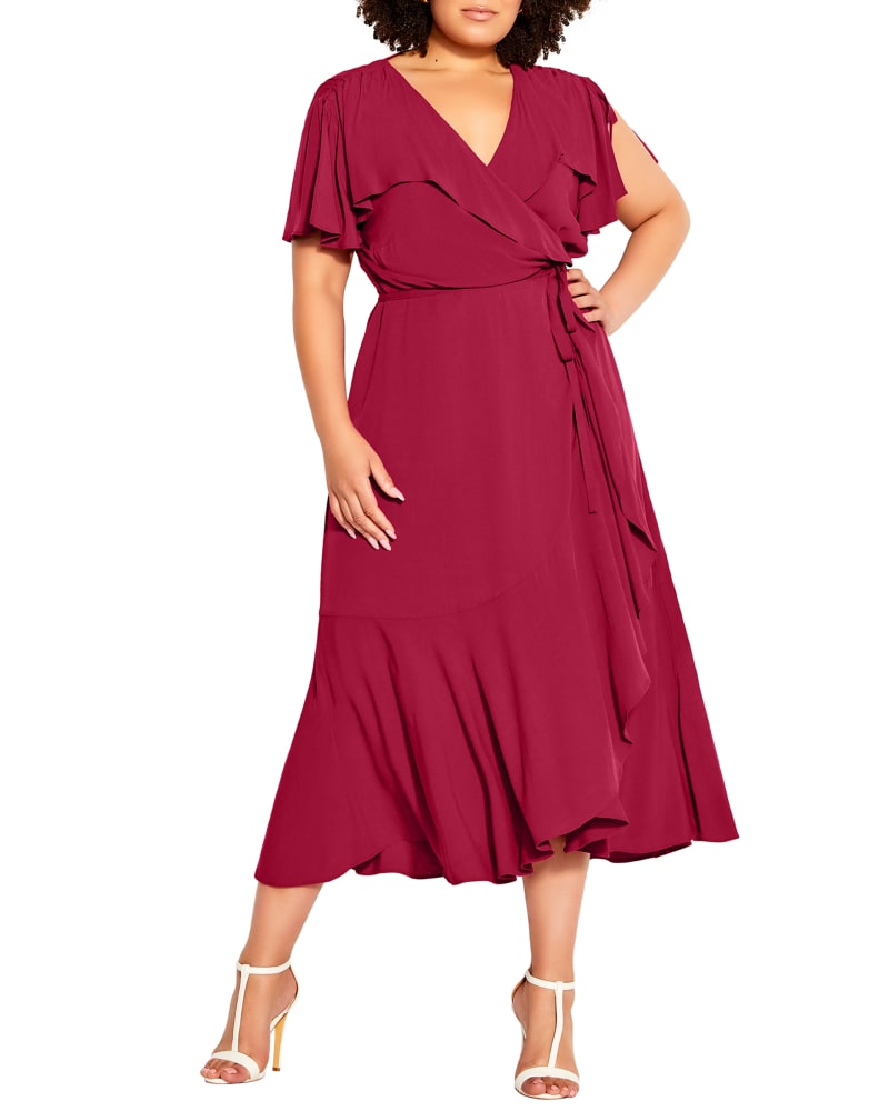 Plus size model wearing Reina Maxi Dress by City Chic | Dia&Co | dia_product_style_image_id:201471